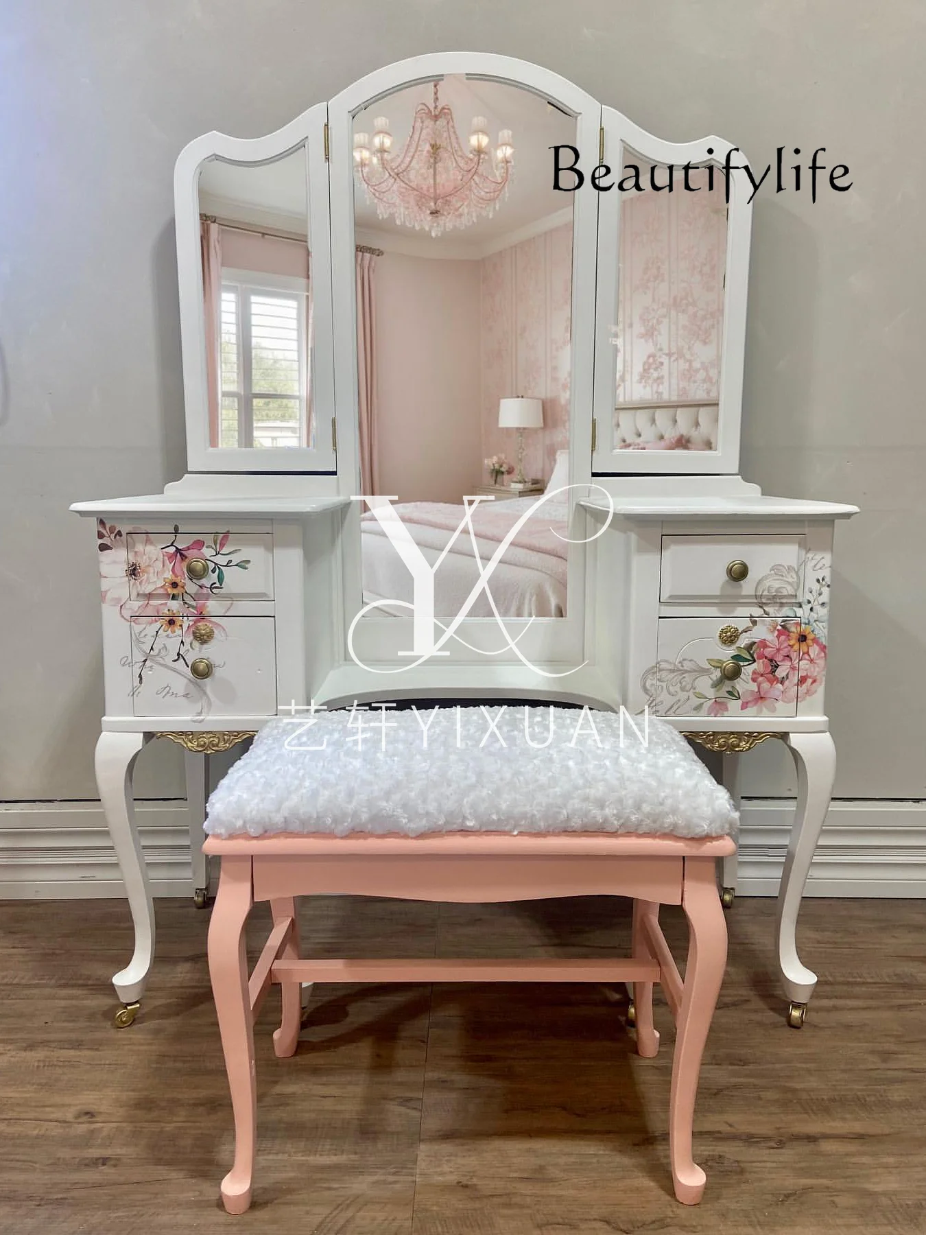 ZY French Light Luxury Hand-painted Bedroom Dressing Table American Hand-carved Makeup Table With Mirror
ZY French Light Luxury Hand-painted Bedroom Dressing Table American Hand-carved Makeup Table With Mirror
