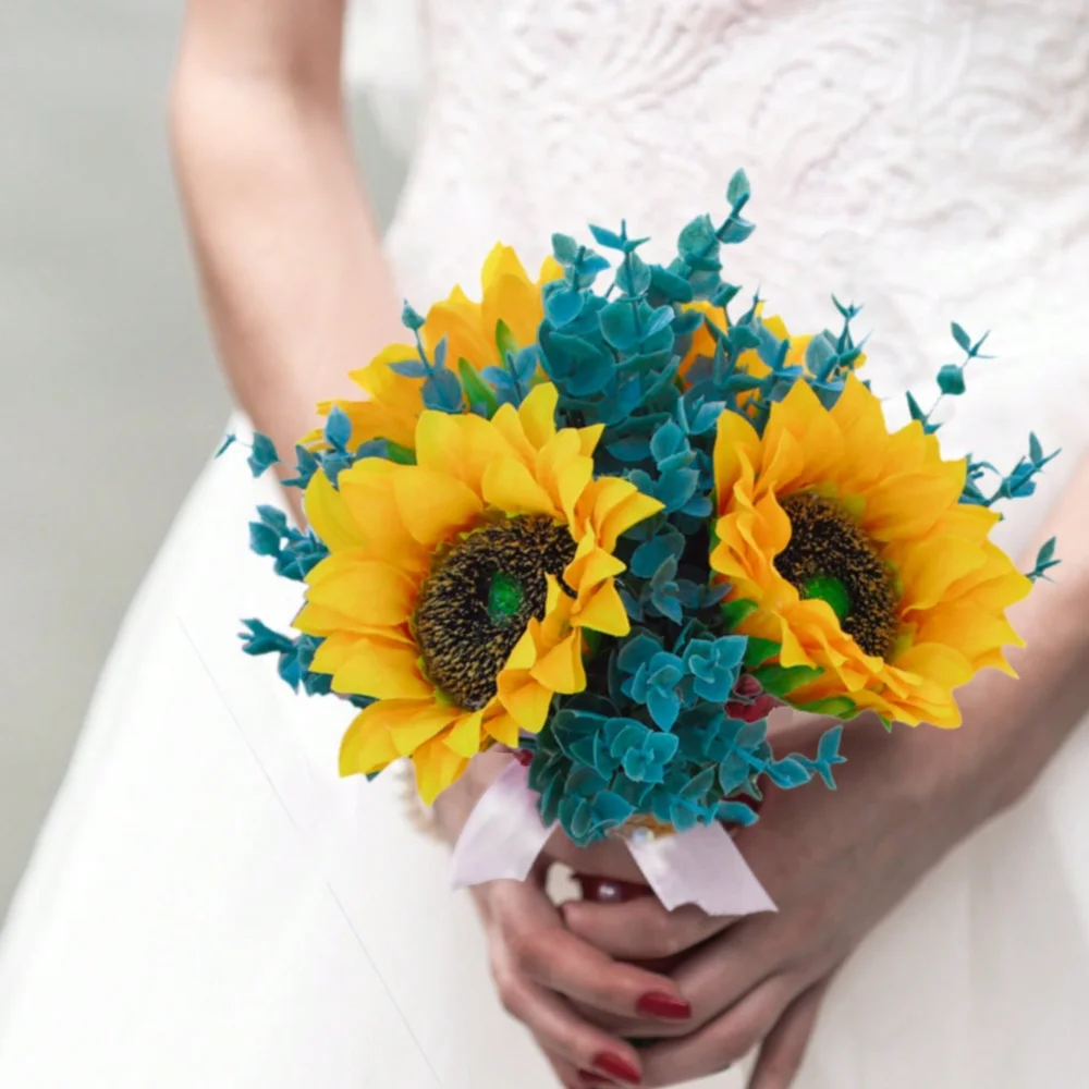 Wedding Bride Bouquet Sunflowers Bridesmaid Holding Flower Artificial Flowers For Festival Wedding Ceremony Decor Centerpiece Ta
Wedding Bride Bouquet Sunflowers Bridesmaid Holding Flower Artificial Flowers For Festival Wedding Ceremony Decor Centerpiece Ta