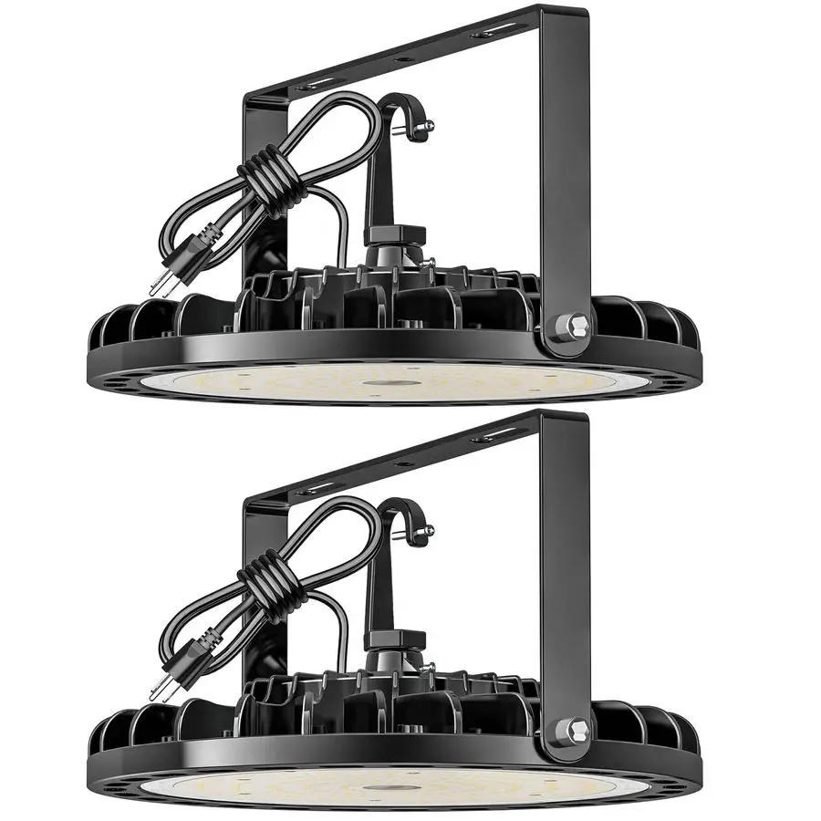 High Bay Light 150W, 22500 LM with US Plug 5ft Cable 150LM W, 5000K Daylight, Waterproof, UFO Commercial Warehouse Workshop Fact
High Bay Light 150W, 22500 LM with US Plug 5ft Cable 150LM W, 5000K Daylight, Waterproof, UFO Commercial Warehouse Workshop Fact