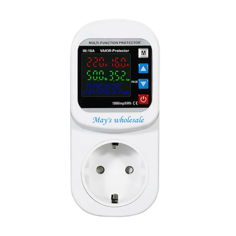 EU Socket 16A Adjustable Voltages Current Protector Simple Insatllation for Home 448A
EU Socket 16A Adjustable Voltages Current Protector Simple Insatllation for Home 448A