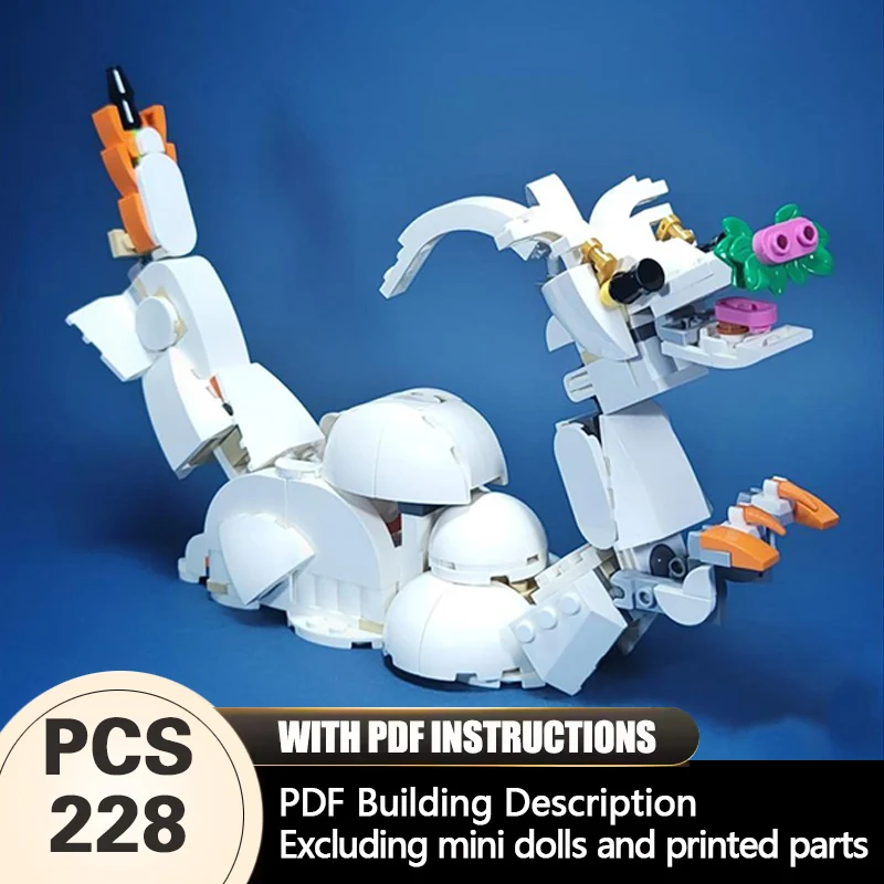 Creators Animal Series Model MOC Building Bricks White Dragon Modular Technology Gifts Holiday Assemble Children Toys Suit
Creators Animal Series Model MOC Building Bricks White Dragon Modular Technology Gifts Holiday Assemble Children Toys Suit