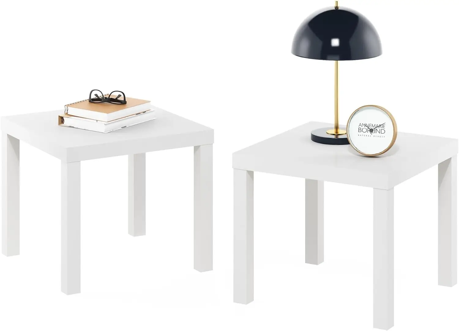 Modern Square Parsons Side End Table Set of 2 in White, Durable and Stylish for Home Decor
Modern Square Parsons Side End Table Set of 2 in White, Durable and Stylish for Home Decor