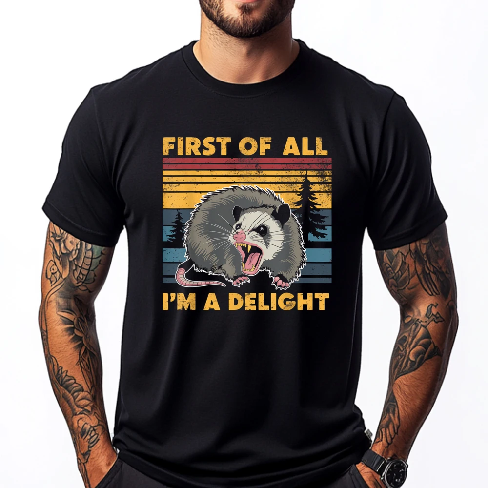 First Of All I M A Delight Angry Opossum Possum Mens Designer Clothes Streetwear Men Vegan T-shirt Oversize
First Of All I M A Delight Angry Opossum Possum Mens Designer Clothes Streetwear Men Vegan T-shirt Oversize