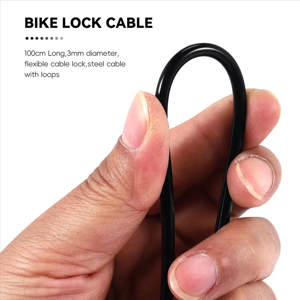AD10 100CM/3.3Ft Long Travel Security Cable Lock,Braided Steel Coated Safety Cable Luggage Lock,Safety Cable Wire Rope
AD10 100CM/3.3Ft Long Travel Security Cable Lock,Braided Steel Coated Safety Cable Luggage Lock,Safety Cable Wire Rope