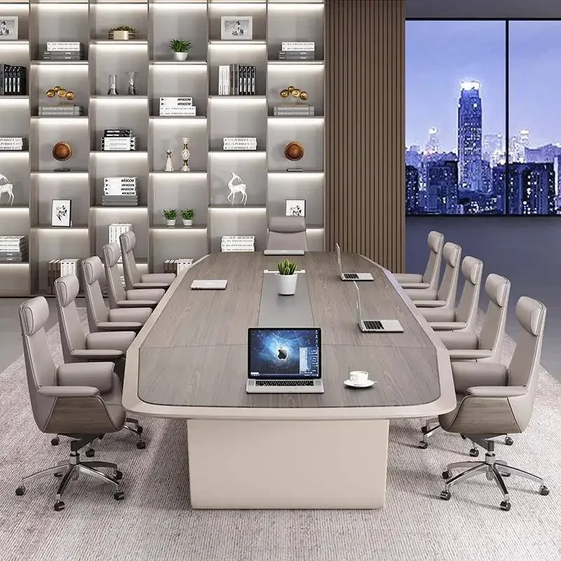 Premium Conference table Meeting long table Simple modern office Meeting room table and chair combination Long strip
Premium Conference table Meeting long table Simple modern office Meeting room table and chair combination Long strip