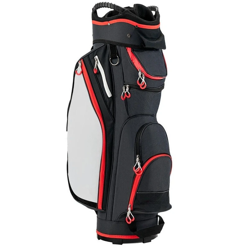 9.5 Inch Golf Cart Bag with 14 Way Dividers Top Organizer-Black
9.5 Inch Golf Cart Bag with 14 Way Dividers Top Organizer-Black