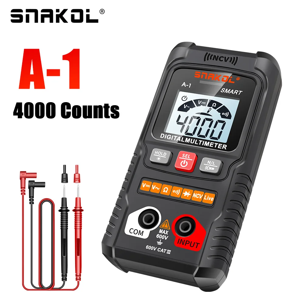 Profesional Digital Multimeter AC DC NCV Smart Multimeters Multimetro Ohm Voltage Meter Auto Range 600V Electrician Tester
Profesional Digital Multimeter AC DC NCV Smart Multimeters Multimetro Ohm Voltage Meter Auto Range 600V Electrician Tester