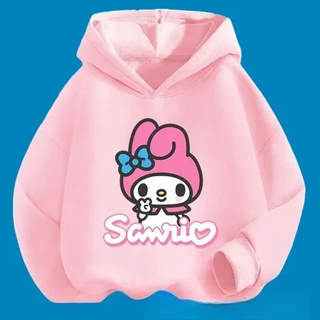 Осенне-зимняя детская одежда с рисунком Диснея для девочек Kawaii Melody, детский спортивный пуловер с длинными рукавами и капюшоном
Осенне-зимняя детская одежда с рисунком Диснея для девочек Kawaii Melody, детский спортивный пуловер с длинными рукавами и капюшоном