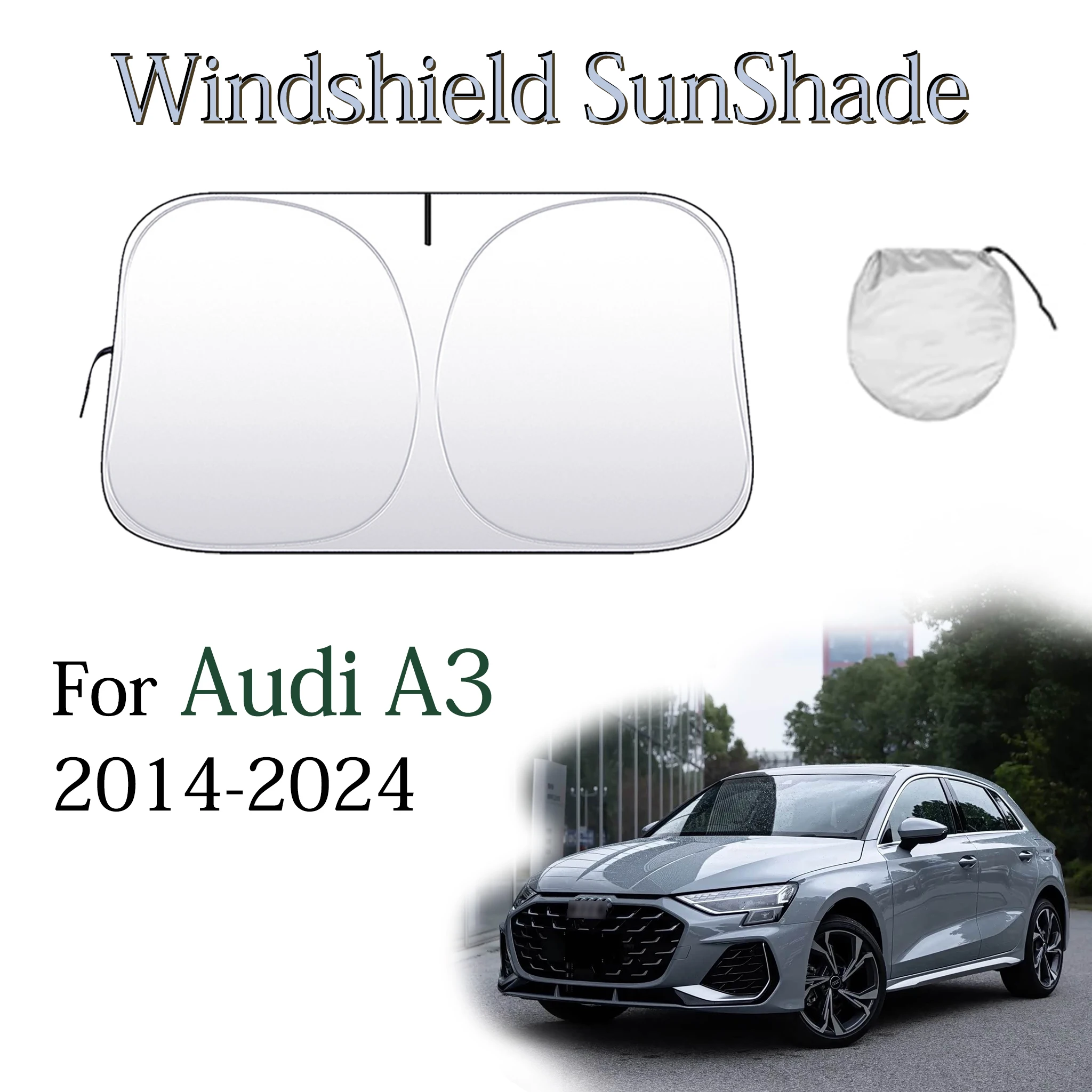 Car Windshield Sunshade Foldable Space-Saver Sun Shade Lightproof Protect Privacy Anti-UV Auto Accessories For Audi A3 2014-2024
Car Windshield Sunshade Foldable Space-Saver Sun Shade Lightproof Protect Privacy Anti-UV Auto Accessories For Audi A3 2014-2024
