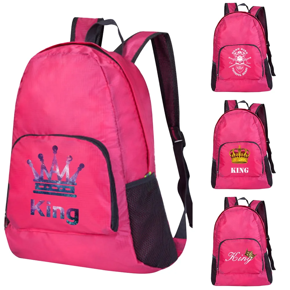 Unisex Foldable Bag Outdoor Backpack Portable Camping Hiking King Print Pink Traveling Daypack Leisure Unisex Sport Bag Backpack
Unisex Foldable Bag Outdoor Backpack Portable Camping Hiking King Print Pink Traveling Daypack Leisure Unisex Sport Bag Backpack
