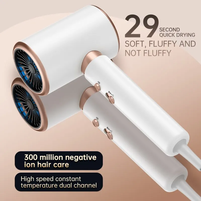 Electric Hair Dryer High-Speed Electric Turbine Airflow Low Noise Constant Temperature & Quick Drying Hair Dryer For Home Salons
Electric Hair Dryer High-Speed Electric Turbine Airflow Low Noise Constant Temperature & Quick Drying Hair Dryer For Home Salons
