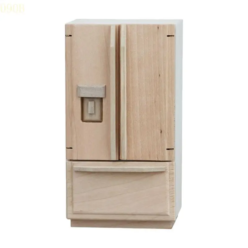 090B 1/12 Dollhouses Wooden Refrigerator Model Figure For Realistic Scene Enhancement
090B 1/12 Dollhouses Wooden Refrigerator Model Figure For Realistic Scene Enhancement