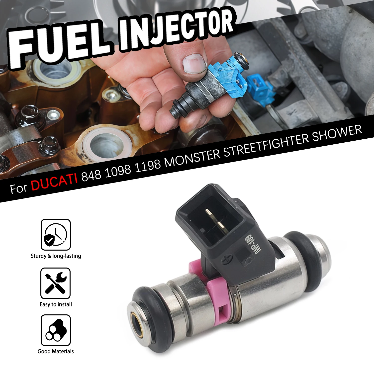 Fuel Injector Motorcycle For DUCATI 848 1098 1198 Throttle body MONSTER STREETFIGHTER SHOWER 27400001 27400003
Fuel Injector Motorcycle For DUCATI 848 1098 1198 Throttle body MONSTER STREETFIGHTER SHOWER 27400001 27400003