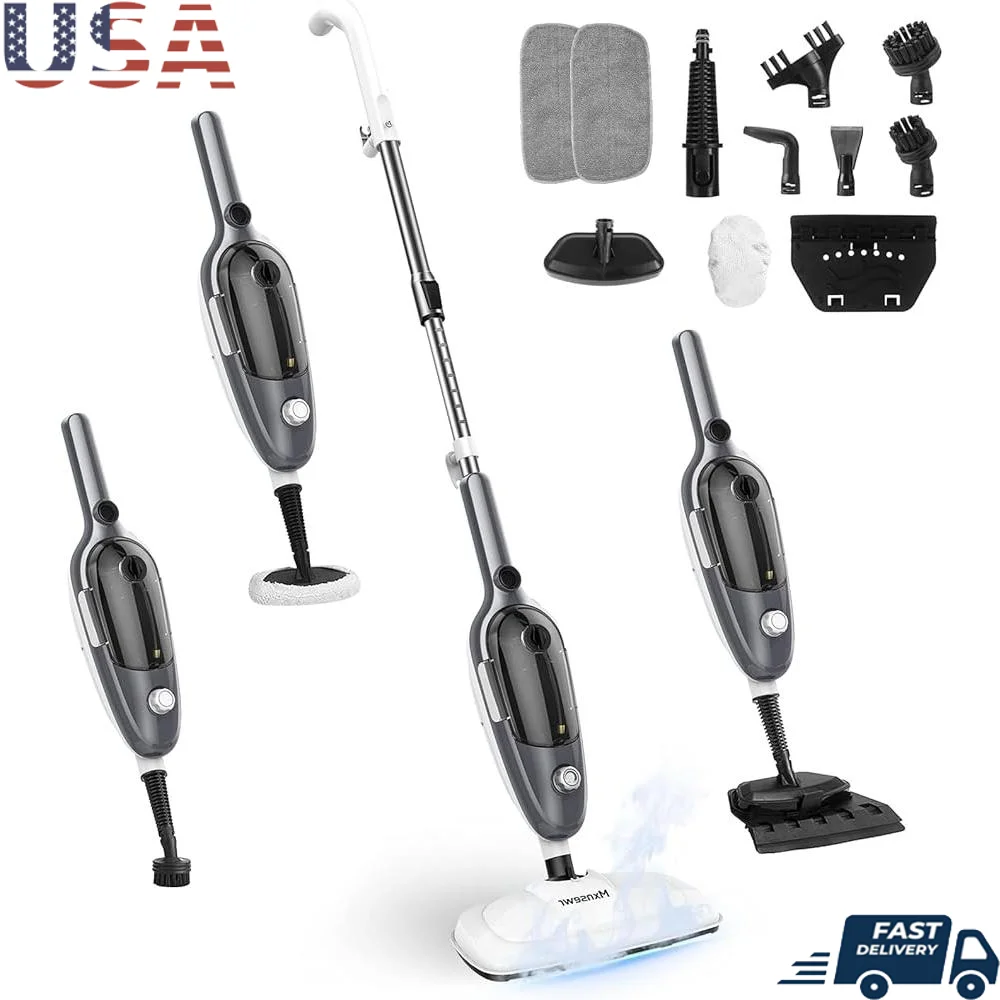 Powerful Steam Mop Detachable Handheld Cleaner 11 Accessories MultiSurface Deep Cleaning Adjustable Steam Fast Heating
Powerful Steam Mop Detachable Handheld Cleaner 11 Accessories MultiSurface Deep Cleaning Adjustable Steam Fast Heating