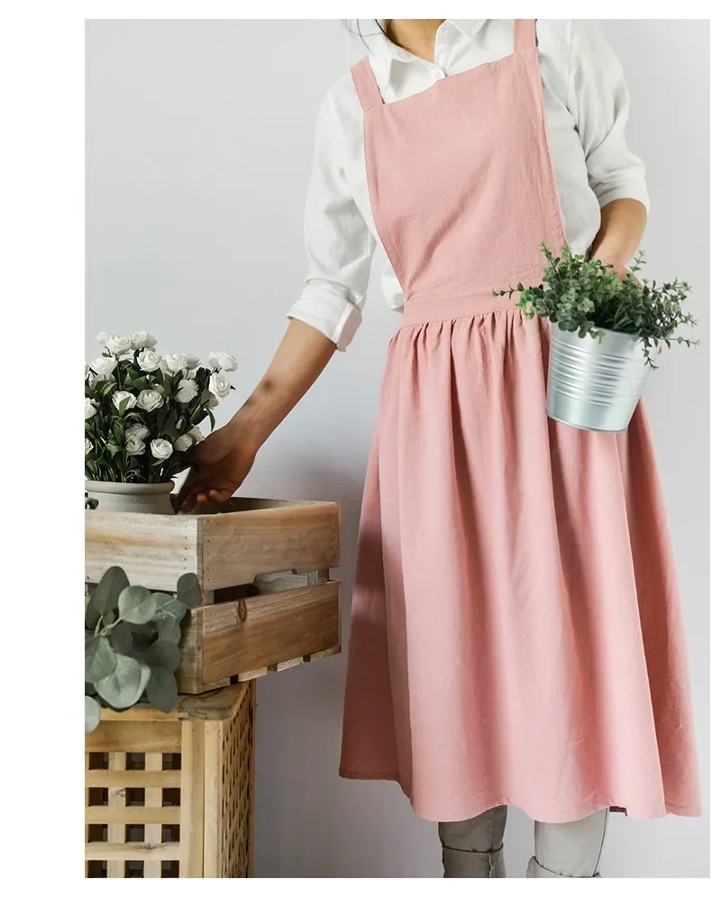 Cotton Apron Large Size Solid Color Art Advertising Flower Shop Work Dress Temperament Commuter Skirt Kawaii Kitchen Women
Cotton Apron Large Size Solid Color Art Advertising Flower Shop Work Dress Temperament Commuter Skirt Kawaii Kitchen Women