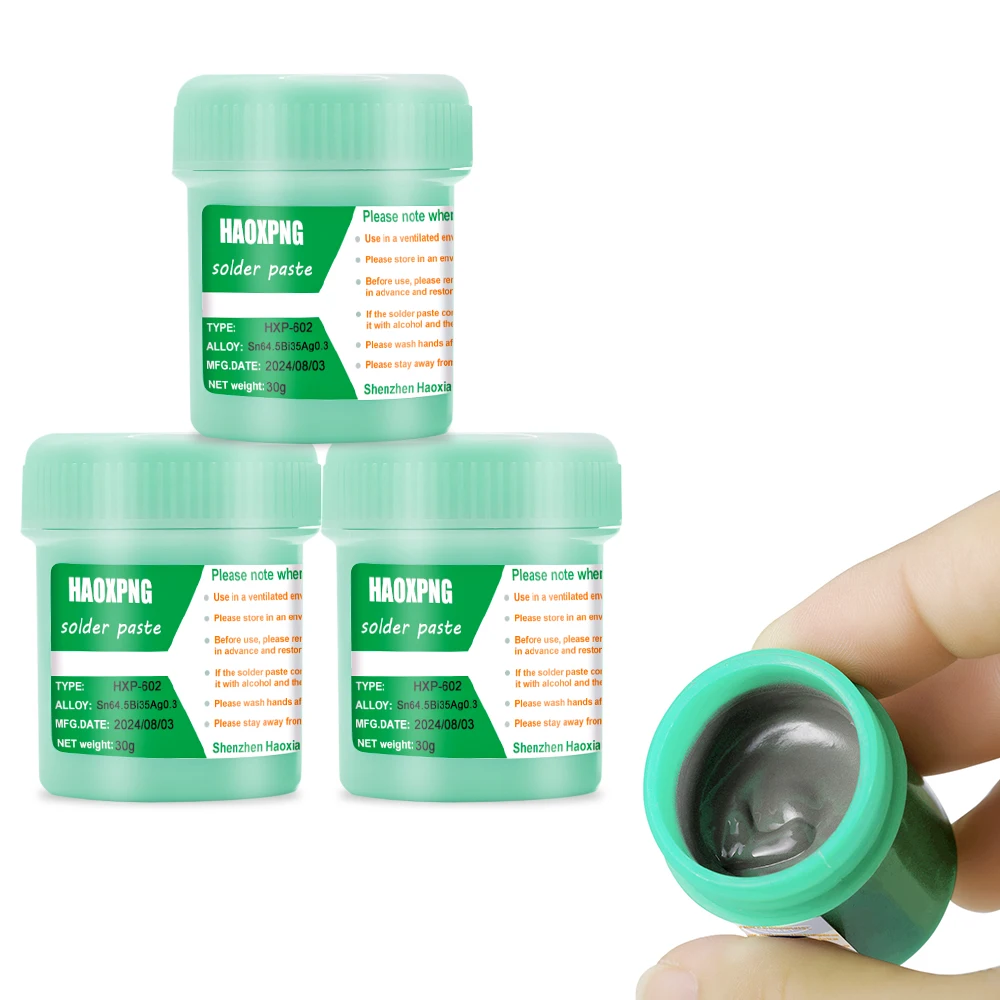Solder Paste Low Temperature Flux For Soldering Led Sn64.7Bi35Ag0.3 Smd Repair Tin Paste
Solder Paste Low Temperature Flux For Soldering Led Sn64.7Bi35Ag0.3 Smd Repair Tin Paste