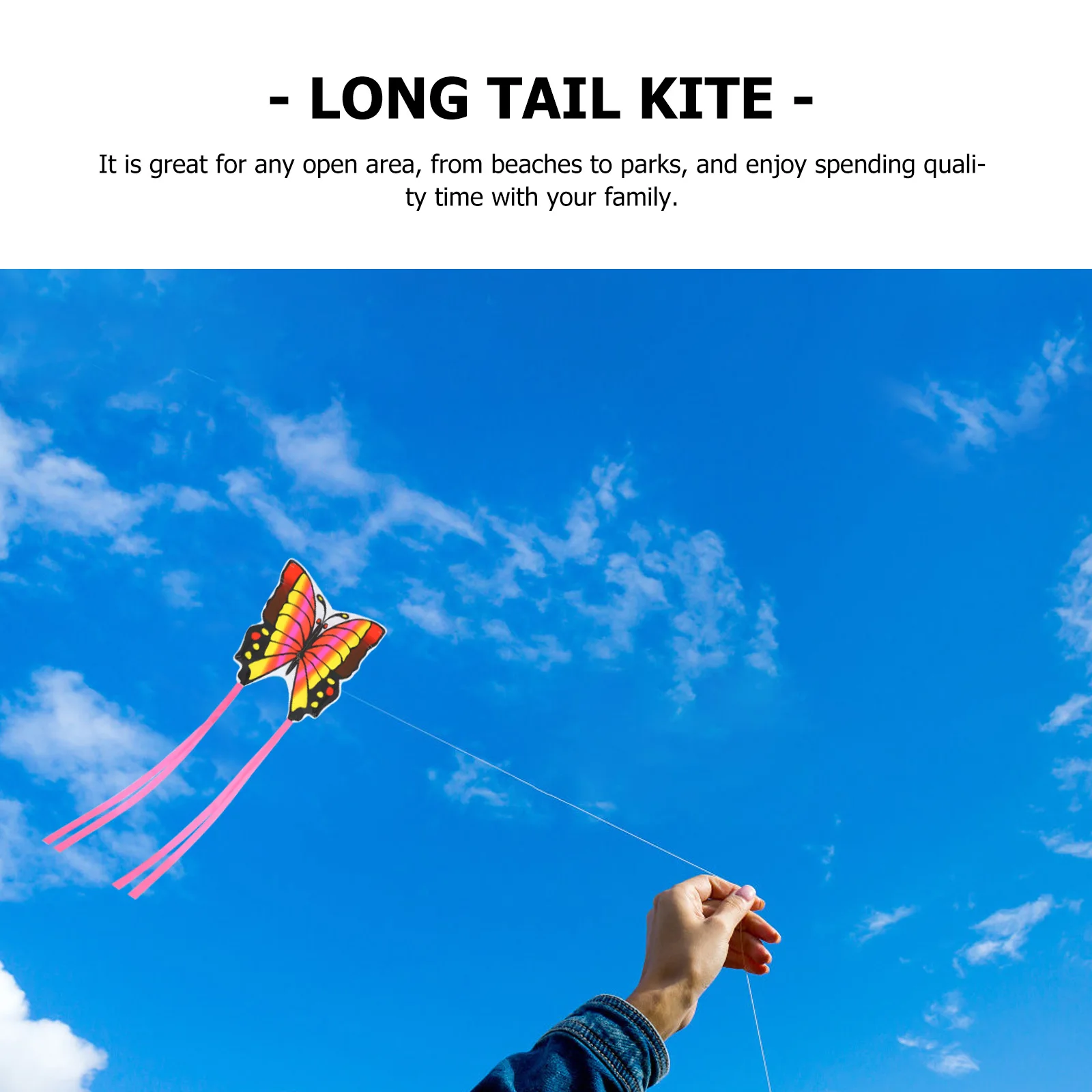 Butterfly Kite Lightweight Kids Toys Fiberglass Rod Polyester Fabric 30M Cord Children Playing Beach Park Family Fun Flying Toy
Butterfly Kite Lightweight Kids Toys Fiberglass Rod Polyester Fabric 30M Cord Children Playing Beach Park Family Fun Flying Toy