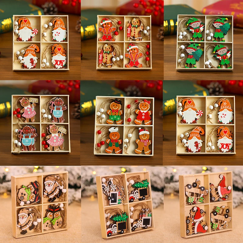 9/12pcs Wooden Christmas Pendant Santa Claus Gingerbread Man Gnomes Xmas Tree Hanging Oranment 2025 New Year Gift Home Decoratio
9/12pcs Wooden Christmas Pendant Santa Claus Gingerbread Man Gnomes Xmas Tree Hanging Oranment 2025 New Year Gift Home Decoratio