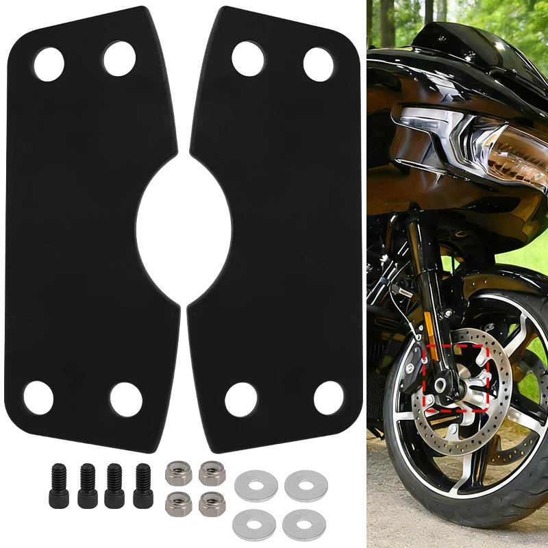 Motorcycle 21" Wheel Front Fender Riser Lift Brackets For Harley Touring Road King Glide Street Electra Glide 121 117 CVO 24-up
Motorcycle 21" Wheel Front Fender Riser Lift Brackets For Harley Touring Road King Glide Street Electra Glide 121 117 CVO 24-up