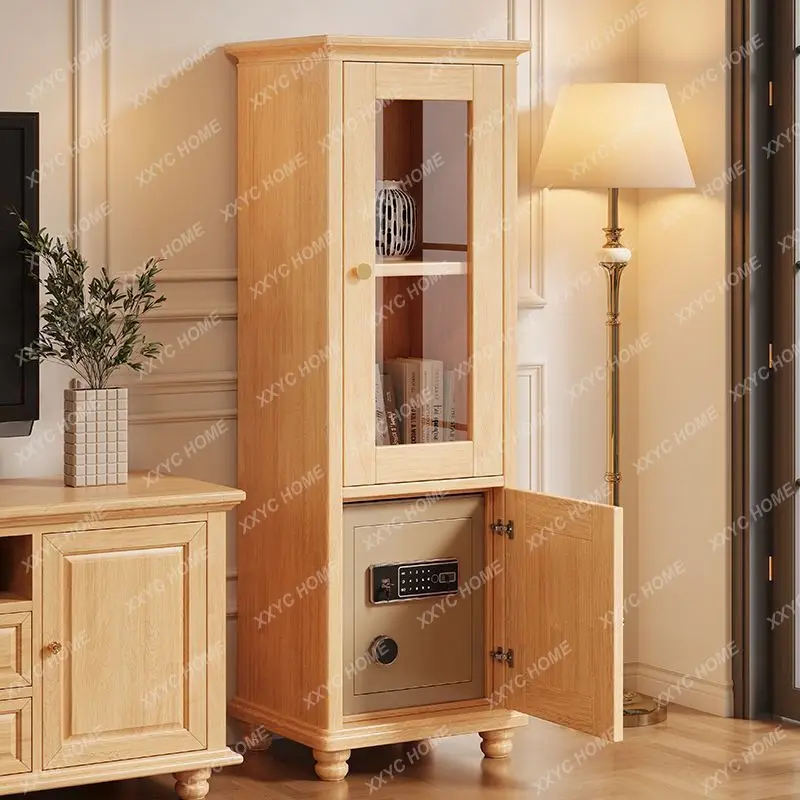 M Solid wood TV side cabinet household hidden anti-theft safe small locker safe integrated
M Solid wood TV side cabinet household hidden anti-theft safe small locker safe integrated