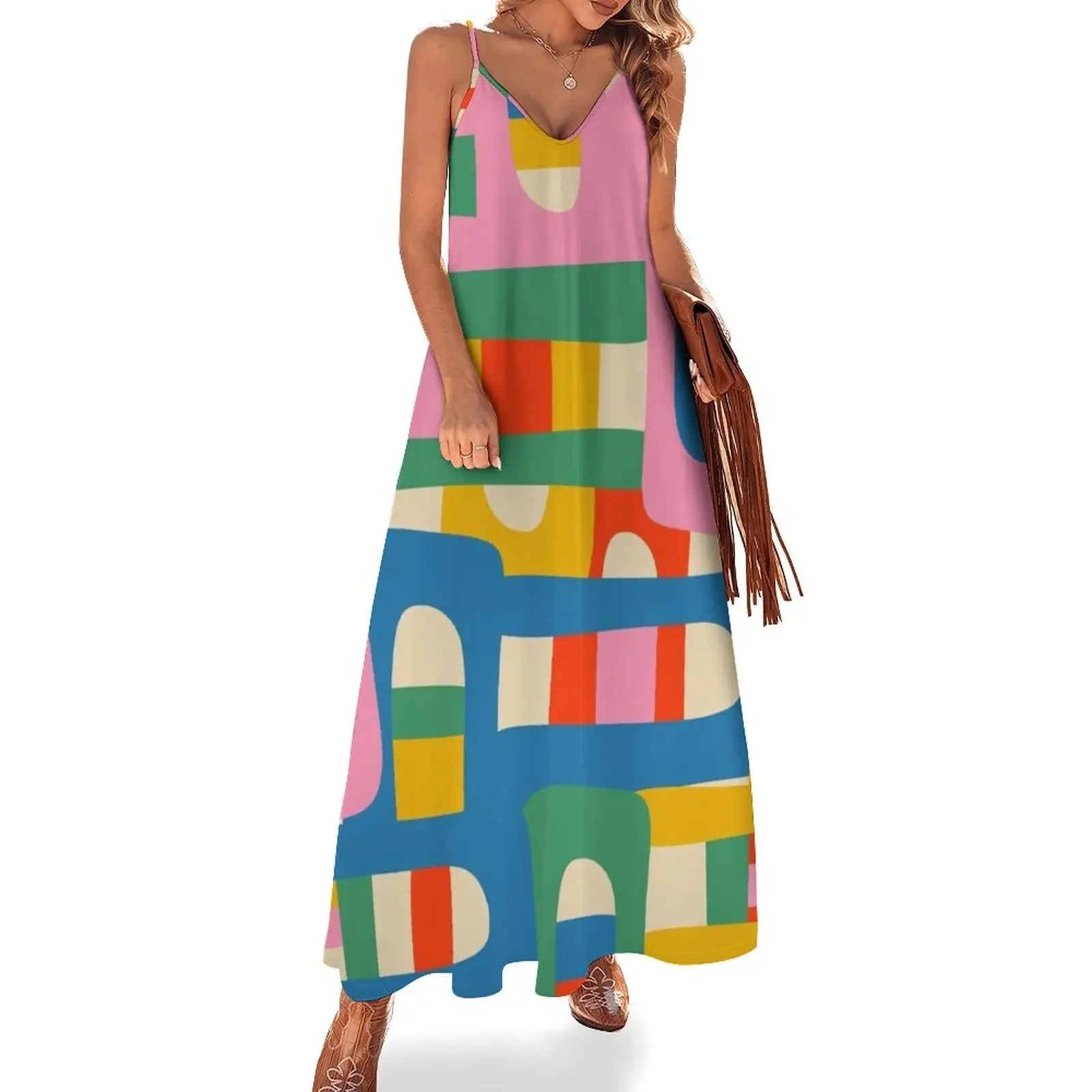 Bo Kaap Colorful Abstract Pattern Sleeveless Dress birthday dress for women luxury 2025 dress for women
Bo Kaap Colorful Abstract Pattern Sleeveless Dress birthday dress for women luxury 2025 dress for women