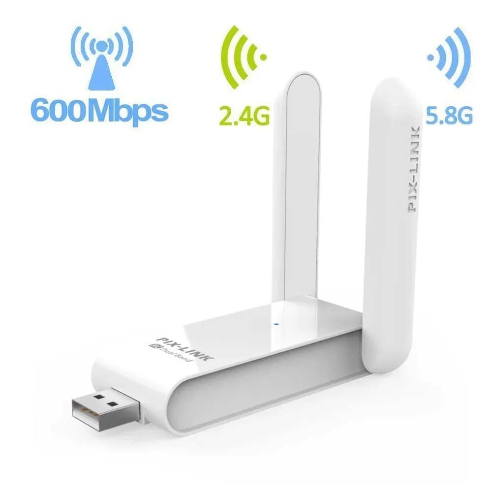 PIX-LINK UAC03D 600M USB2.0 адаптер Бесплатный драйвер 5 ГГц Высокоскоростной портативный мини-сетевой беспроводной приемник для ПК USB Wi-Fi адаптер
PIX-LINK UAC03D 600M USB2.0 адаптер Бесплатный драйвер 5 ГГц Высокоскоростной портативный мини-сетевой беспроводной приемник для ПК USB Wi-Fi адаптер