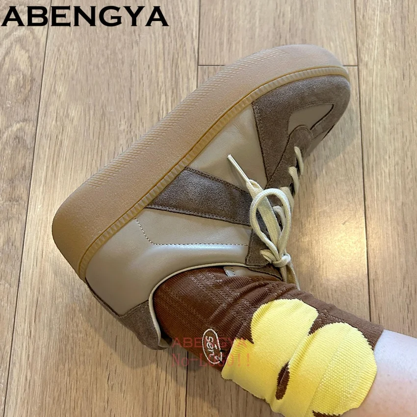 Hot Sale Platform Casual Derby Shoes For Woman Real Leather Round Toe Tennis Shoes Lace up Sneakers Shoes For Woman 2025
Hot Sale Platform Casual Derby Shoes For Woman Real Leather Round Toe Tennis Shoes Lace up Sneakers Shoes For Woman 2025