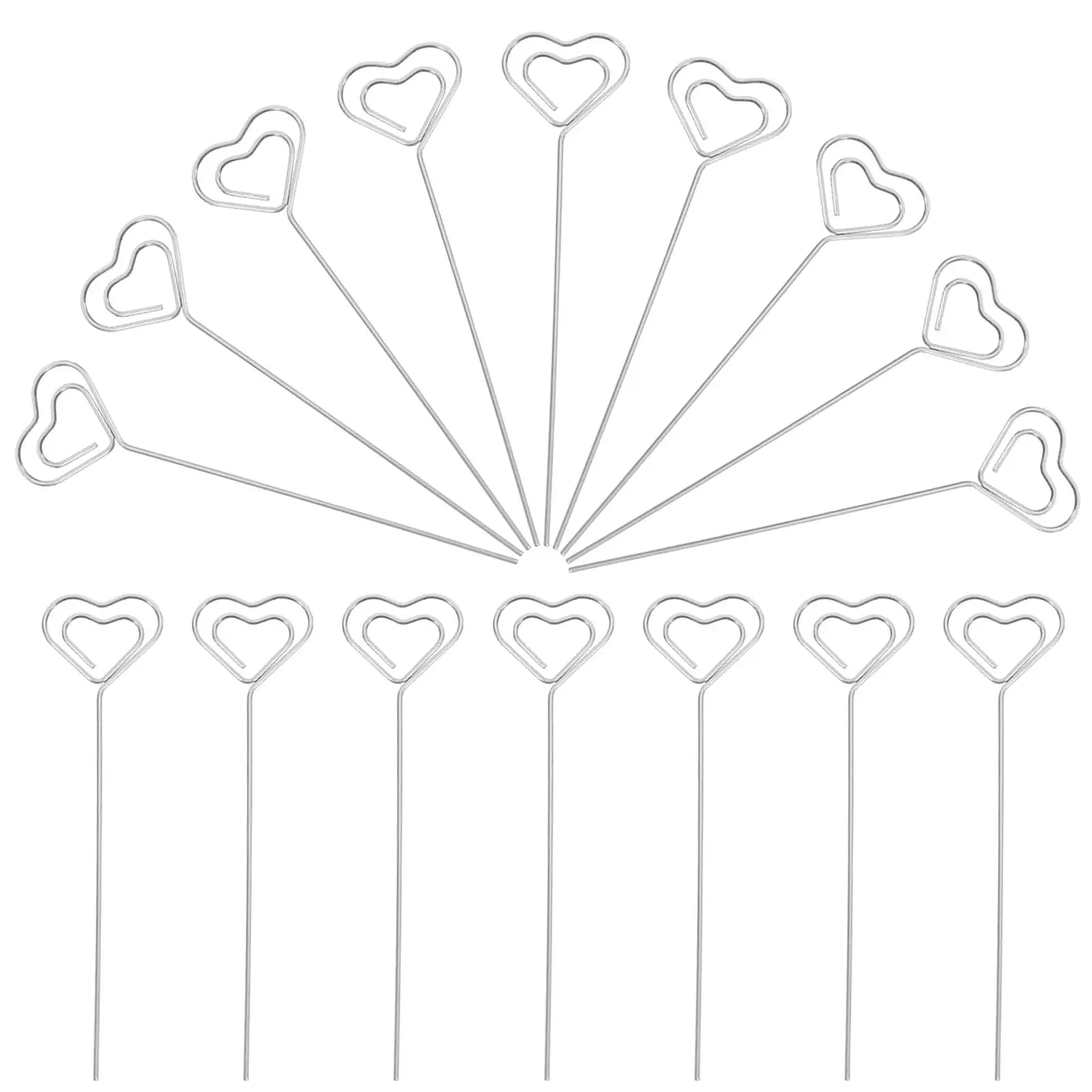 20 Pcs Heart Shaped Note Holders Metal Memo Clips Photo Card Holders Iron Desk Organization Office Supplies
20 Pcs Heart Shaped Note Holders Metal Memo Clips Photo Card Holders Iron Desk Organization Office Supplies