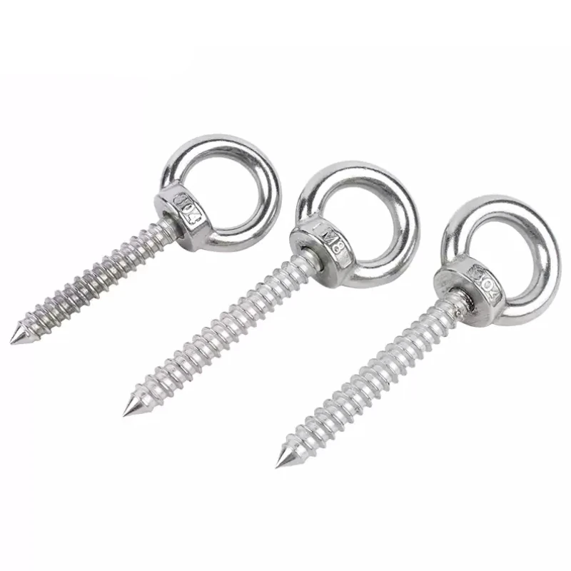 Round Ring Hook Self-tapping Screws M4 M5 M6 M8 304 Stainless Steel Sheep Eye Ring Self-drilling Wood Fastener
Round Ring Hook Self-tapping Screws M4 M5 M6 M8 304 Stainless Steel Sheep Eye Ring Self-drilling Wood Fastener