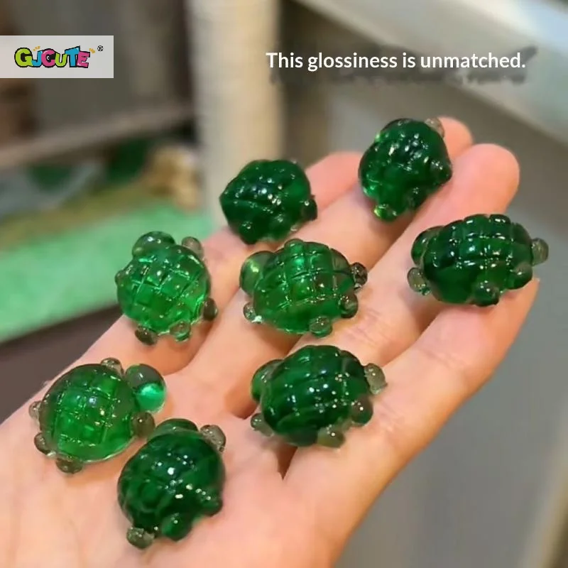 Mini Cute Clear Green TPR Turtle Figurines Glossy Finish For DIY Jewelry Home Decor Collection
Mini Cute Clear Green TPR Turtle Figurines Glossy Finish For DIY Jewelry Home Decor Collection