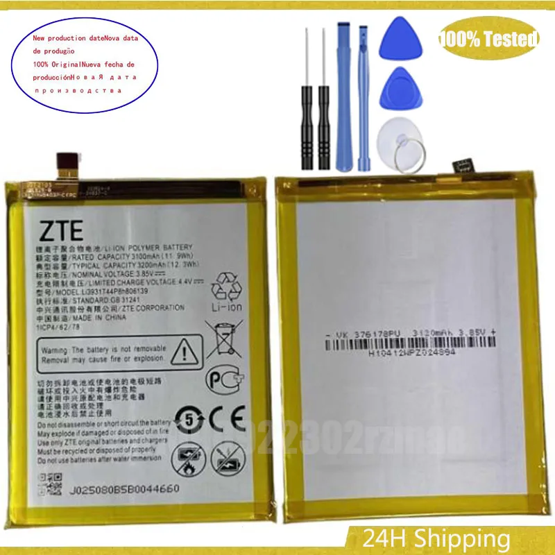 Li3931T44P8h806139 3200mAh Battery for ZTE Blade A51 2020 A7 2019 A7000 A4 A0722 V10 V9 Vita V0920 A7 A5 2020 + Free tools
Li3931T44P8h806139 3200mAh Battery for ZTE Blade A51 2020 A7 2019 A7000 A4 A0722 V10 V9 Vita V0920 A7 A5 2020 + Free tools