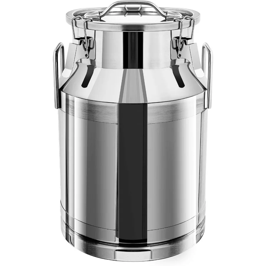 30L 7.95Gallon Transport Cans Stainless Steel Milk Can Milk Bucket Wine Pail Bucket Milk Can Tote Jug with Sealed Lid Heavy Dut
30L 7.95Gallon Transport Cans Stainless Steel Milk Can Milk Bucket Wine Pail Bucket Milk Can Tote Jug with Sealed Lid Heavy Dut