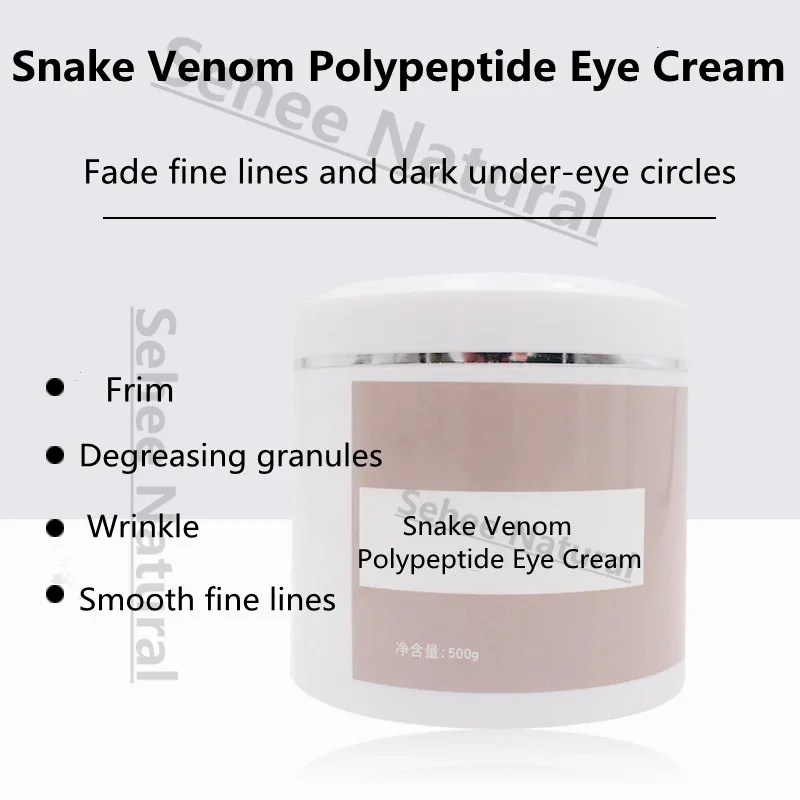 Snake Venom Polypeptide Brightening Essence Eye Cream Desalinates Dark Circles Removes Eye Bags Improves Fine Lines 500g
Snake Venom Polypeptide Brightening Essence Eye Cream Desalinates Dark Circles Removes Eye Bags Improves Fine Lines 500g