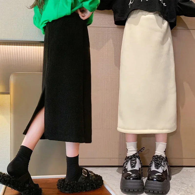 Autumn Winter Warm Teenager Girls Slim Long Skirt New Fashion Korean Version Split Skirt 5 6 8 10 12 14 Years Children Clothing
Autumn Winter Warm Teenager Girls Slim Long Skirt New Fashion Korean Version Split Skirt 5 6 8 10 12 14 Years Children Clothing