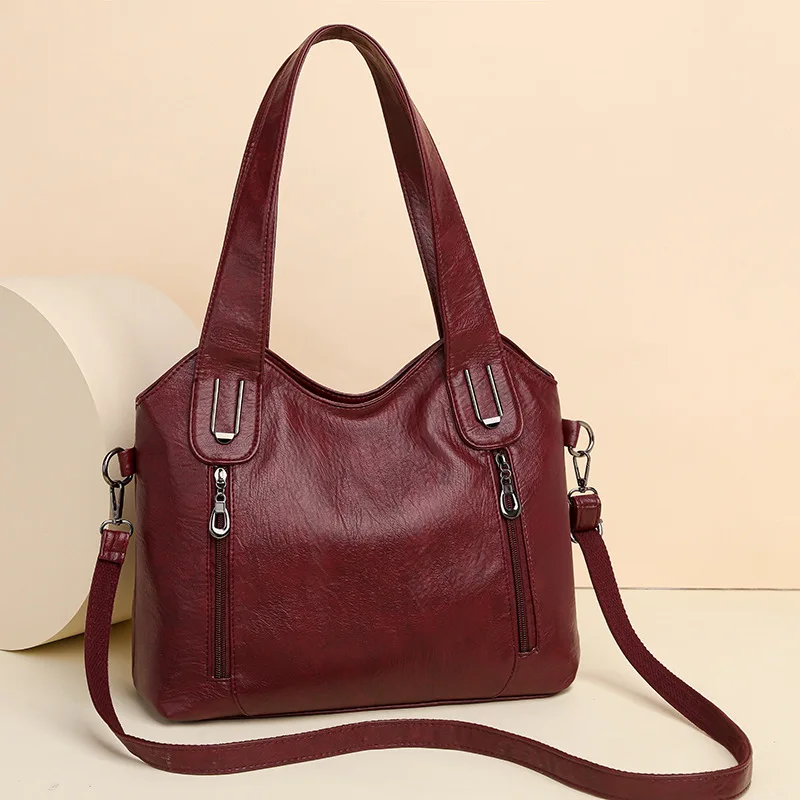 Solid Color Fashion Women Handbags Soft Leather Tote Bag Casual Big Crossbody Bags for Women New Shoulder Messenger Bags
Solid Color Fashion Women Handbags Soft Leather Tote Bag Casual Big Crossbody Bags for Women New Shoulder Messenger Bags