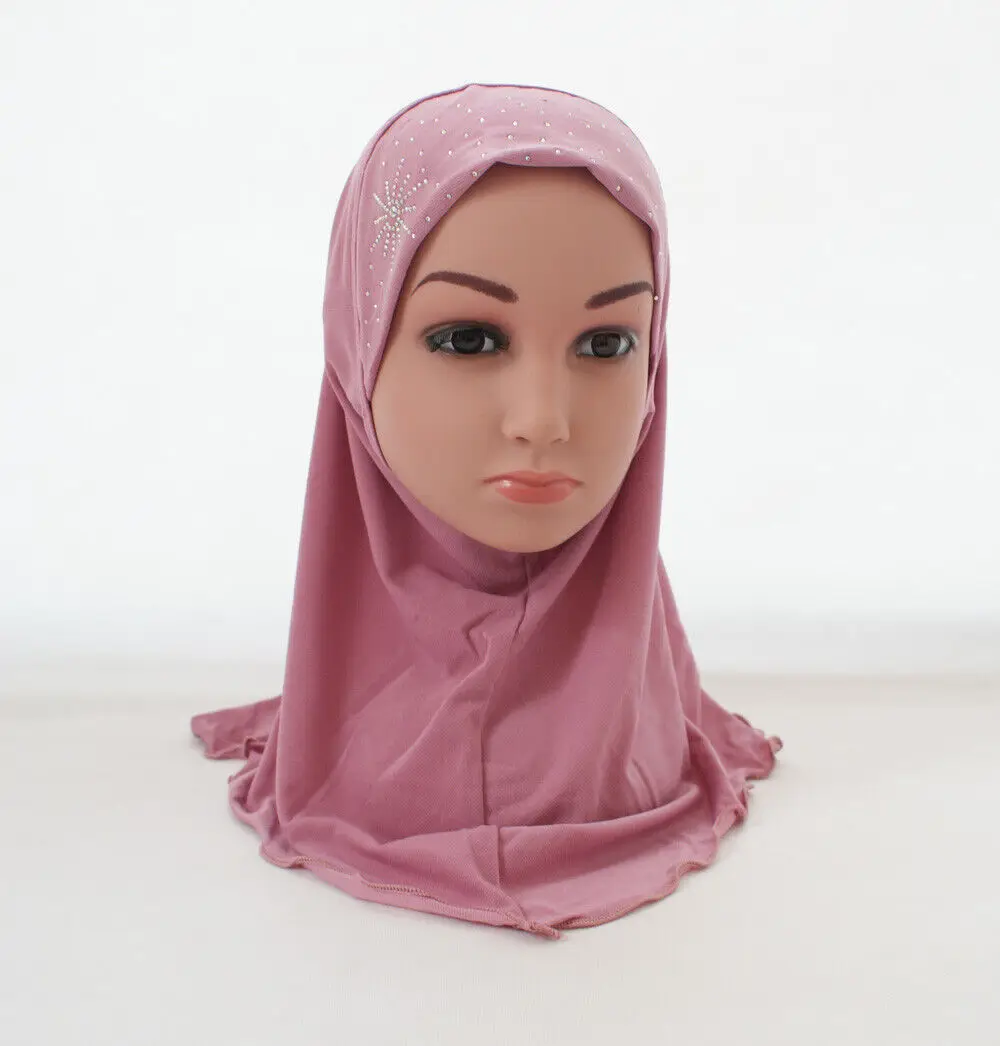 One Piece Instant Amira Hijab for Kids 2-6 Years Diamonds Muslim Pull On Turban Ready Made Islamic Headwear
One Piece Instant Amira Hijab for Kids 2-6 Years Diamonds Muslim Pull On Turban Ready Made Islamic Headwear