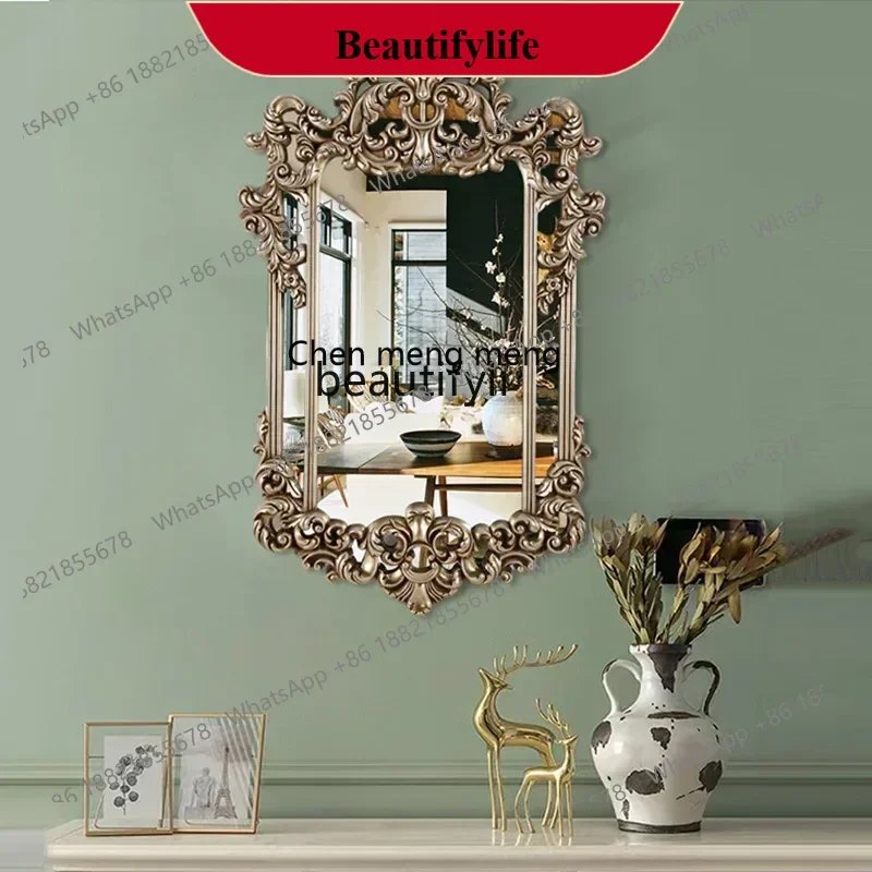 D178 European French retro style carved bathroom mirror bedroom makeup mirror living room wall decorative mirror
D178 European French retro style carved bathroom mirror bedroom makeup mirror living room wall decorative mirror