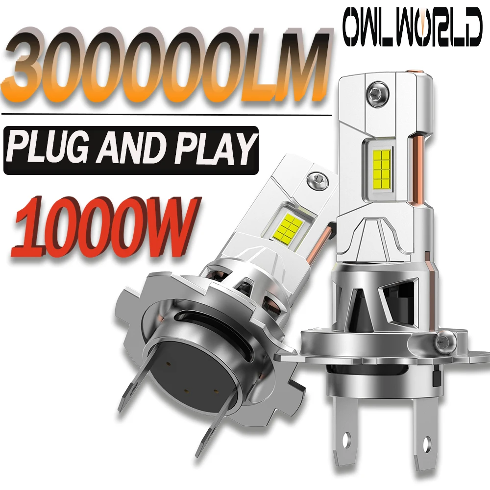 2 PCS H7 LED Headlight Bulbs 1000W Chip Super Brighter High Power Waterproof Auto Headlamp Car Driving Lights Replacement
2 PCS H7 LED Headlight Bulbs 1000W Chip Super Brighter High Power Waterproof Auto Headlamp Car Driving Lights Replacement
