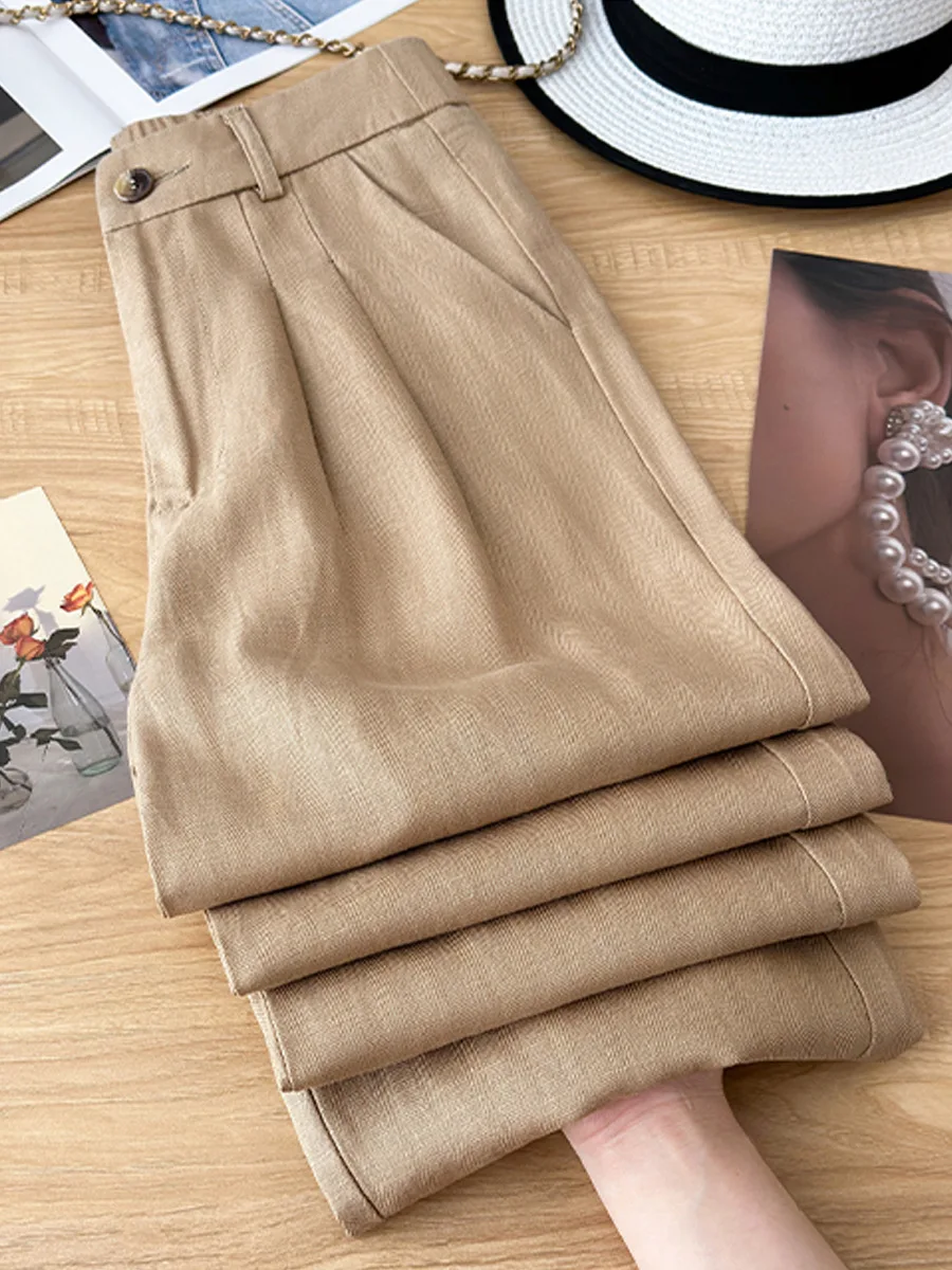 Women's Summer Pants, High Waist, Linen Pants, Lyocell Linen, Wide-Leg, Thin, Drape Trousers, Ramie Straight Pants
Women's Summer Pants, High Waist, Linen Pants, Lyocell Linen, Wide-Leg, Thin, Drape Trousers, Ramie Straight Pants