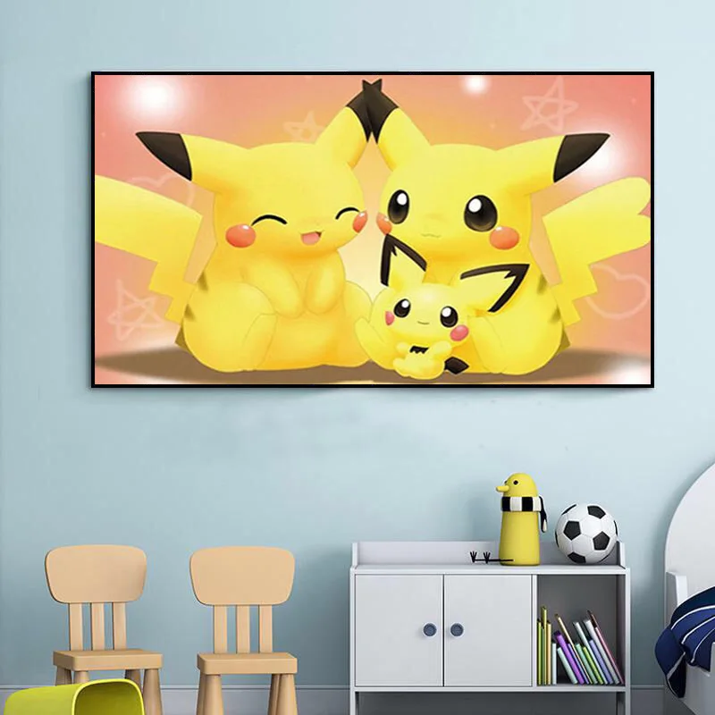 5D Drill Stone Draw Cartoon Pikachu family Full Drill Sticking Embroider Multi-size Decoration Draw Handiwork Material Pack DIY
5D Drill Stone Draw Cartoon Pikachu family Full Drill Sticking Embroider Multi-size Decoration Draw Handiwork Material Pack DIY