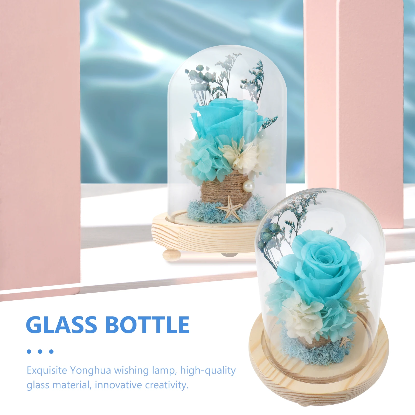 1 set Preserved Flower Cover 10x18cm Warm Light Base Preserved Flower Adornment Decorative Vase Desktop Fine Workmanship
1 set Preserved Flower Cover 10x18cm Warm Light Base Preserved Flower Adornment Decorative Vase Desktop Fine Workmanship