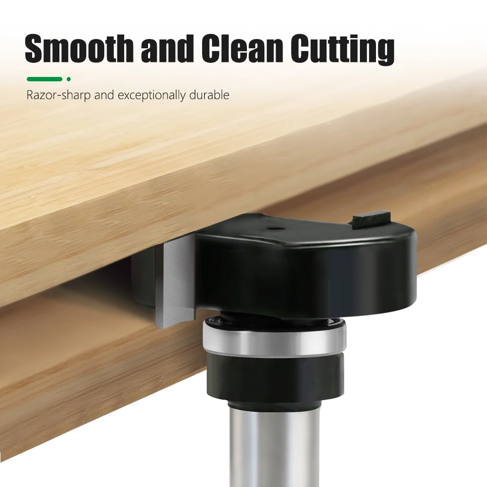 LAVIE 1pc 12mm 1/2 Shank T-Slot Router Bit with Bearing - Double Edge Grooving Cutter for Wood Slotting
LAVIE 1pc 12mm 1/2 Shank T-Slot Router Bit with Bearing - Double Edge Grooving Cutter for Wood Slotting