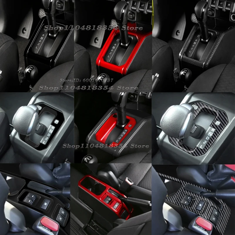 For Suzuki Jimny Nomade 2025 2026 ABS Carbon Fiber Gear Shift Panel Cover Trim Center Control handbrake button Sticker Cover
For Suzuki Jimny Nomade 2025 2026 ABS Carbon Fiber Gear Shift Panel Cover Trim Center Control handbrake button Sticker Cover