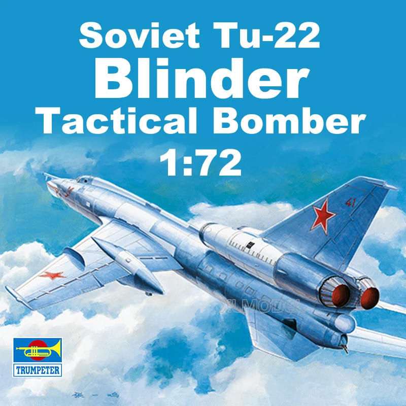 Комплект пластиковой собранной модели самолета Trumpeter TP01695 Советский тактический бомбардировщик Tu-22 «Blinder» 1/72
Комплект пластиковой собранной модели самолета Trumpeter TP01695 Советский тактический бомбардировщик Tu-22 «Blinder» 1/72