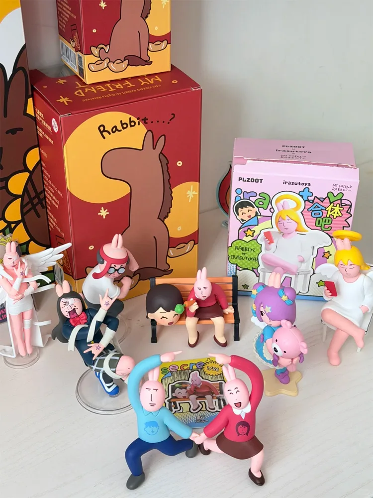 PLZDOT Pink Rabbit X Illustration Character Fusion Blind Box Figures Funny Abstract Ornaments Toys With 6 Regular 1 Hidden Style
PLZDOT Pink Rabbit X Illustration Character Fusion Blind Box Figures Funny Abstract Ornaments Toys With 6 Regular 1 Hidden Style