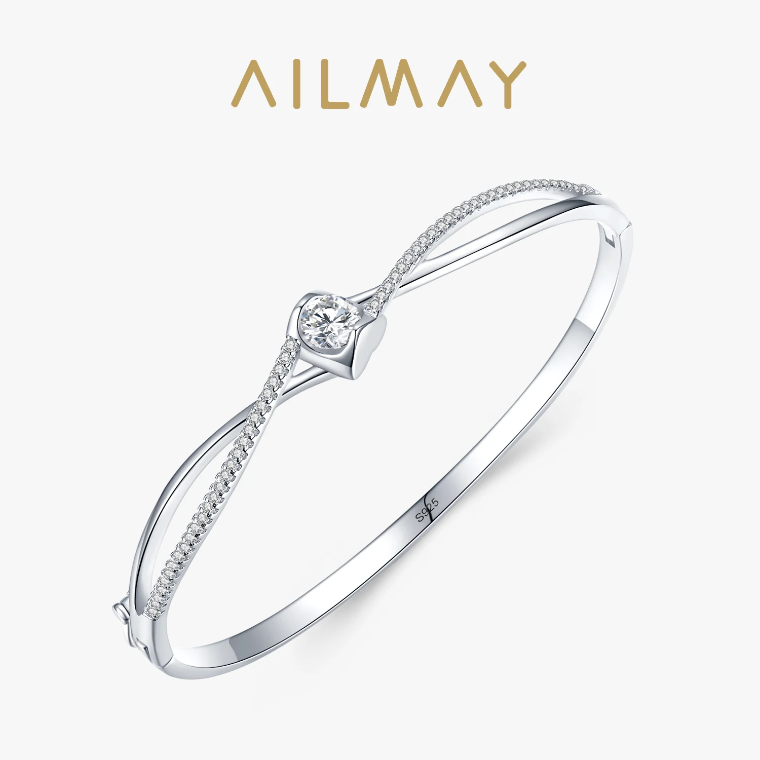 Ailmay Sparkle Interwoven Bracelets Fashion 925 Sterling Silver CZ Zircon Bracelets For Women Classic Wedding Statement Jewelry
Ailmay Sparkle Interwoven Bracelets Fashion 925 Sterling Silver CZ Zircon Bracelets For Women Classic Wedding Statement Jewelry