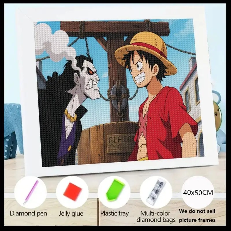 Trendy One Piece Luffy & Villain 5D Diamond Painting Kit, DIY Full Drill Crystal Art Anime Scene, 40x50CM Large Size Home Wall D
Trendy One Piece Luffy & Villain 5D Diamond Painting Kit, DIY Full Drill Crystal Art Anime Scene, 40x50CM Large Size Home Wall D