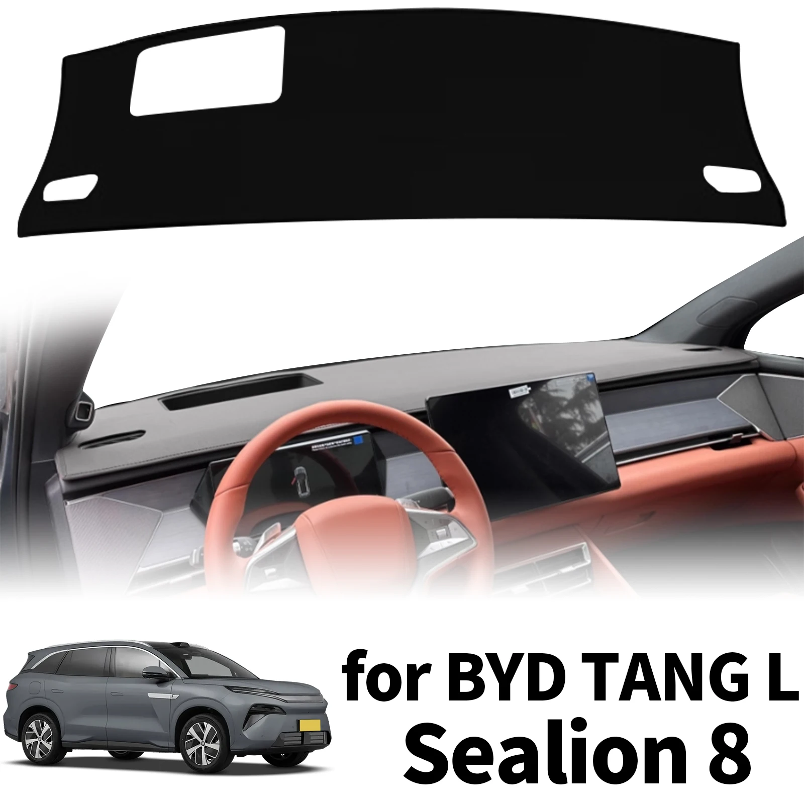 for BYD TANG L EV DM-i Sealion 8 2025-2026 Dashmat Dashboard Cover Pad Protective Carpet Leather Accessories DashMat Sunshade
for BYD TANG L EV DM-i Sealion 8 2025-2026 Dashmat Dashboard Cover Pad Protective Carpet Leather Accessories DashMat Sunshade