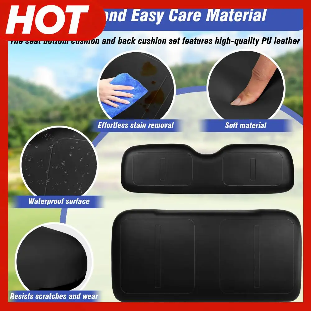 Комплект подушек для переднего сиденья (спинка и основание) – мягкие и удобные сменные подушки для моделей EZGO Medalist TXT 1994-2013 годов
Комплект подушек для переднего сиденья (спинка и основание) – мягкие и удобные сменные подушки для моделей EZGO Medalist TXT 1994-2013 годов