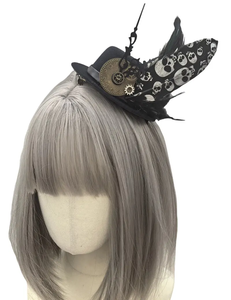 Steampunk Top Hat Mini Clip Fedoras Black Gothic Victorian Gears Festival Hair Accessories Steam Punk
Steampunk Top Hat Mini Clip Fedoras Black Gothic Victorian Gears Festival Hair Accessories Steam Punk